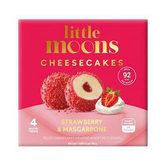 LITTLE MOONS Mochi, Cheesecakes Erdbeere und Mascarpone 120g - Panda-Panda Asia Shop by JEN