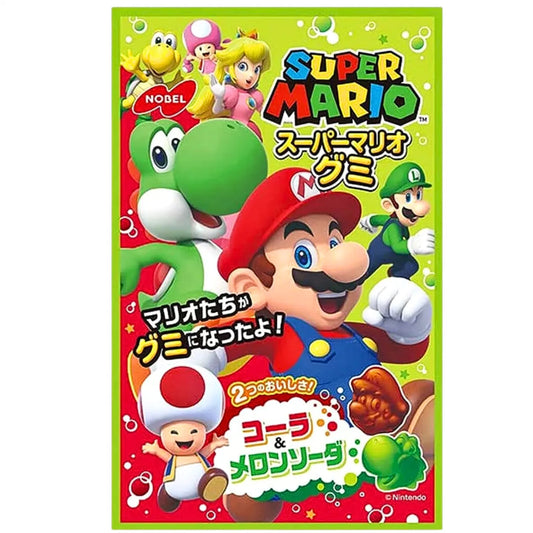 NOBEL NOBEL Mario Gummy Cola Melonsoda 50g - Panda-Panda Asia Shop by JEN