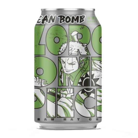 OCEAN BOMB Erfrischungsgetränk, One Piece, Honig Zitrone Zoro 330ml - Panda-Panda Asia Shop by JEN