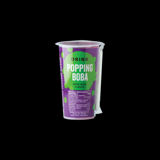 OBOBA Popping Boba Drink, Apple & Grapes 425ml - Panda-Panda Asia Shop by JEN