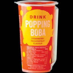 OBOBA Popping Boba Drink, Strawberry & Passion Fruit 425ml - Panda-Panda Asia Shop by JEN