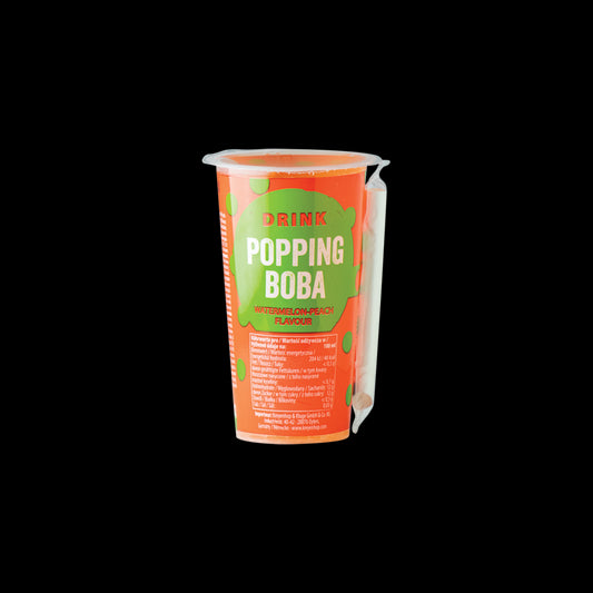 OBOBA Popping Boba Drink, Watermelon & Peach 425ml - Panda-Panda Asia Shop by JEN