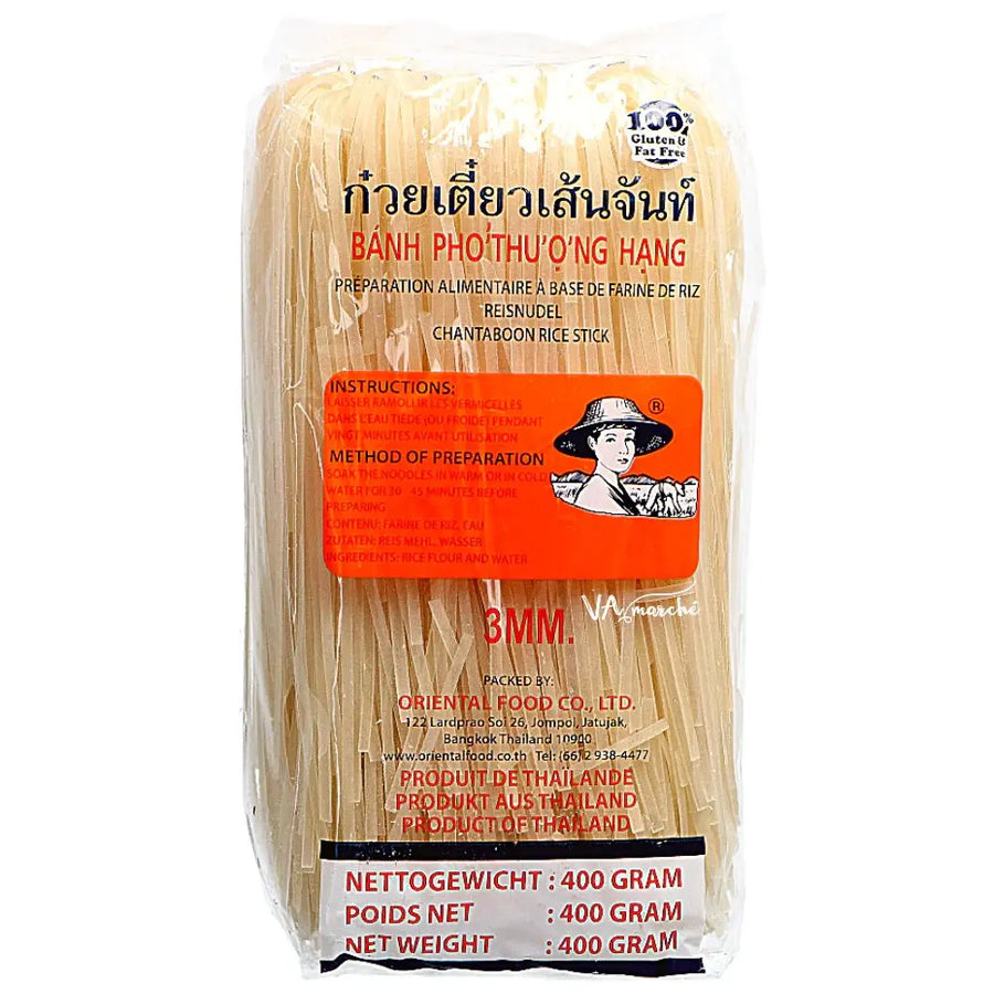 FARMER BRAND Reisbandnudeln 3 mm (M) 400g - Panda-Panda Asia Shop by JEN