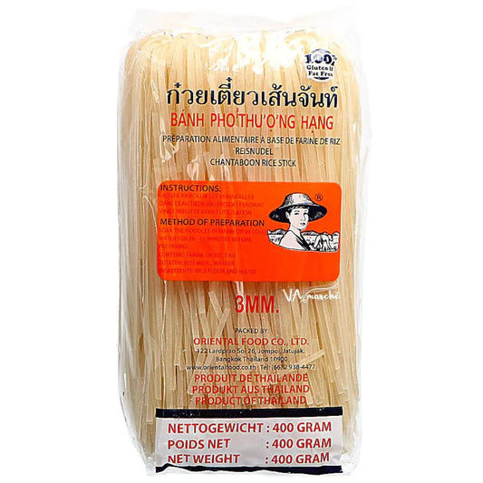 FARMER BRAND Reisbandnudeln 3 mm (M) 400g - Panda-Panda Asia Shop by JEN