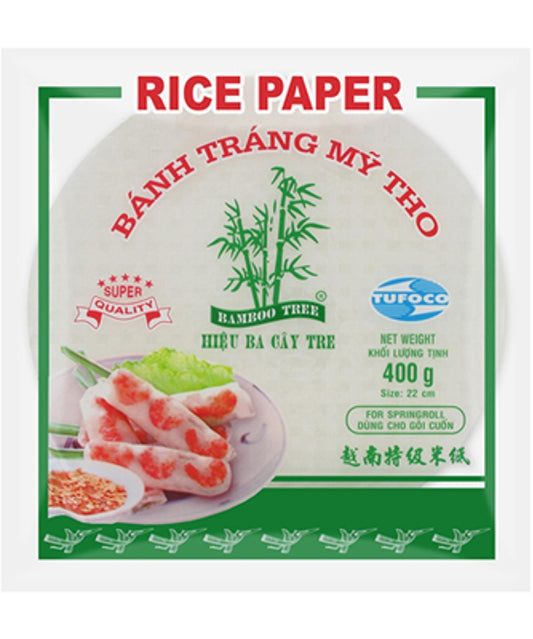 BAMBOO TREE Reispapier Sommerrolle Rund 22 cm 400g - Panda-Panda Asia Shop by JEN