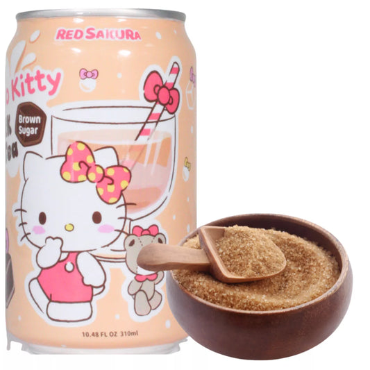 RED SAKUARA Hello Kitty Brauner Zucker Bubble Tea 310ml - Panda-Panda Asia Shop by JEN
