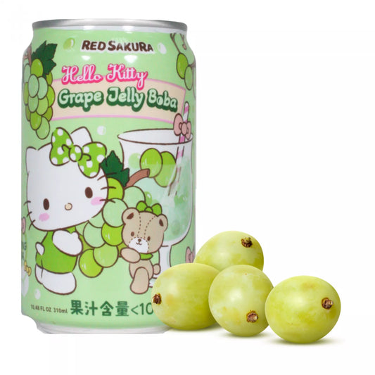RED SAKUARA Hello Kitty Trauben Bubble Tea 310ml - Panda-Panda Asia Shop by JEN