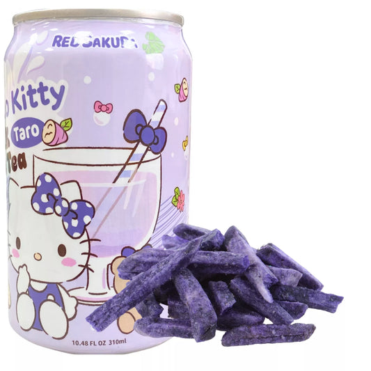 RED SAKUARA Hello Kitty Taro Bubble Tea 310ml - Panda-Panda Asia Shop by JEN