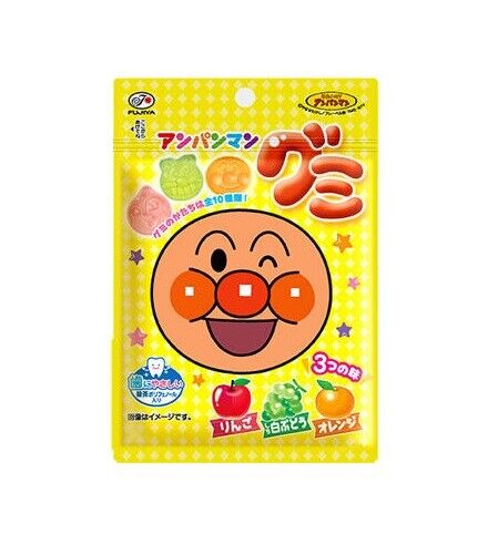 KORISU Anpanman Gumi (Apple, White Grape & Orange Gummy) 50g - Panda-Panda Asia Shop by JEN
