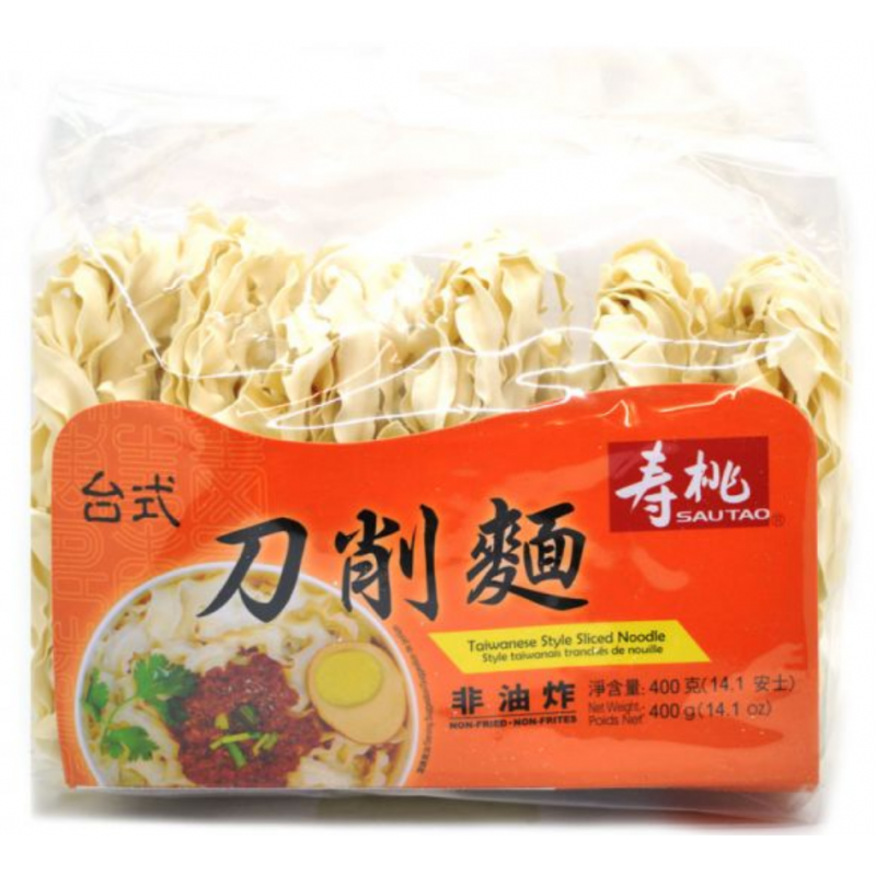 SAUTAO ST Taiwanese Style Sliced Noodle 400g - Panda-Panda Asia Shop by JEN