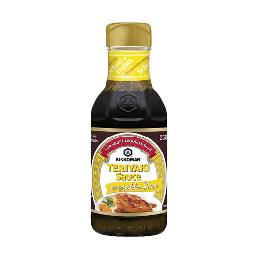 KIKKOMAN Teriyaki Soße mit geröstetem Sesam 250ml - Panda-Panda Asia Shop by JEN