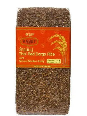 KASET Thai Red Cargo Reis 1kg - Panda-Panda Asia Shop by JEN