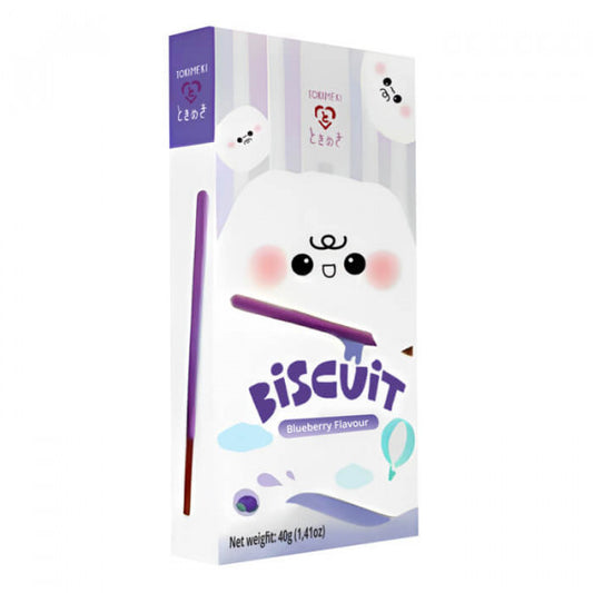 TOKIMEKI Tokimeki Biscuit Stick Blueberry 40g - Panda-Panda Asia Shop by JEN