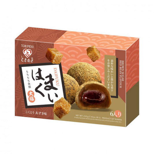 TOKIMEKI Schwarzer Zucker Rote Bohne Mochi 210g - Panda-Panda Asia Shop by JEN