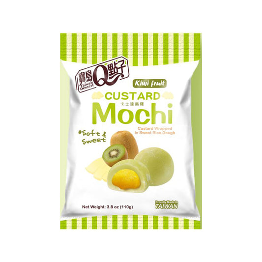 TW Q Custard Mochi Kiwi Flavor 110g - Panda-Panda Asia Shop by JEN