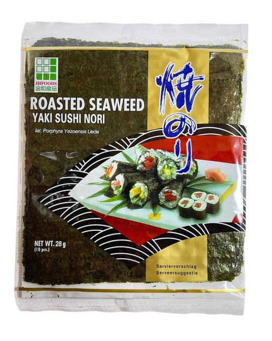 JHFOODS Yaki Nori Gerösteter Seetang (Gold) 25g - Panda-Panda Asia Shop by JEN