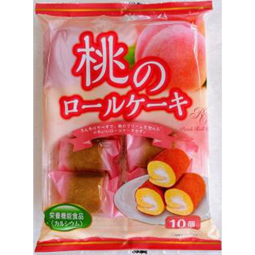 YAMAUCHI CONFECTIONERY Pfirsich-Biskuitrolle 140g - Panda-Panda Asia Shop by JEN